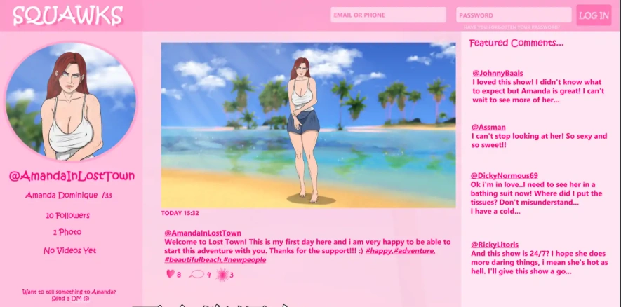 [2D欧美SLG/汉化] 欲望小镇阿曼达的色情之路 Lust Town，Amanda’Ss road to pornv0.8 PC+安卓 [3.6G]-IS