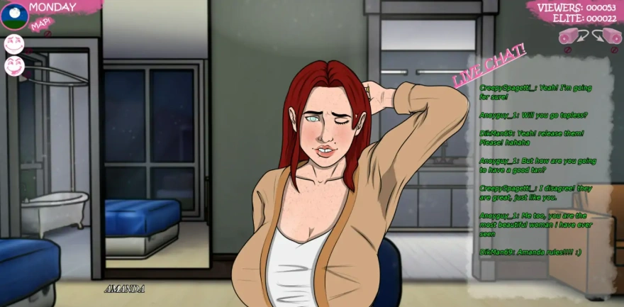 [2D欧美SLG/汉化] 欲望小镇阿曼达的色情之路 Lust Town，Amanda’Ss road to pornv0.9 PC+安卓汉化版 [7G]-IS