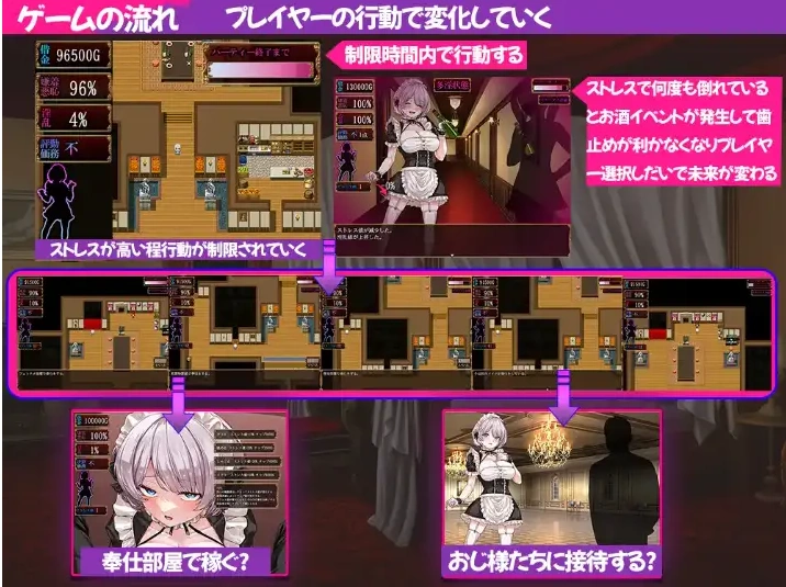 【日系RPG/AI汉化】堕落女仆阴道与毒药1.0【PC+安卓/2.98G】-IS