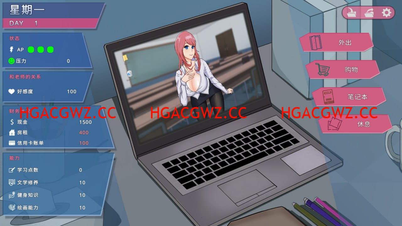 【SLG/中文/動态/CV】我的戀人老師v1.002【電腦/7.3G】Days with My Lonely Teacher v1.002