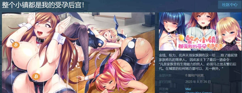 【拔作ADV/中文/全CV】[Miel]整个小镇都是我的受孕RBQ后宫!官方中文版【PC+安卓/1.7G/新作】-IS