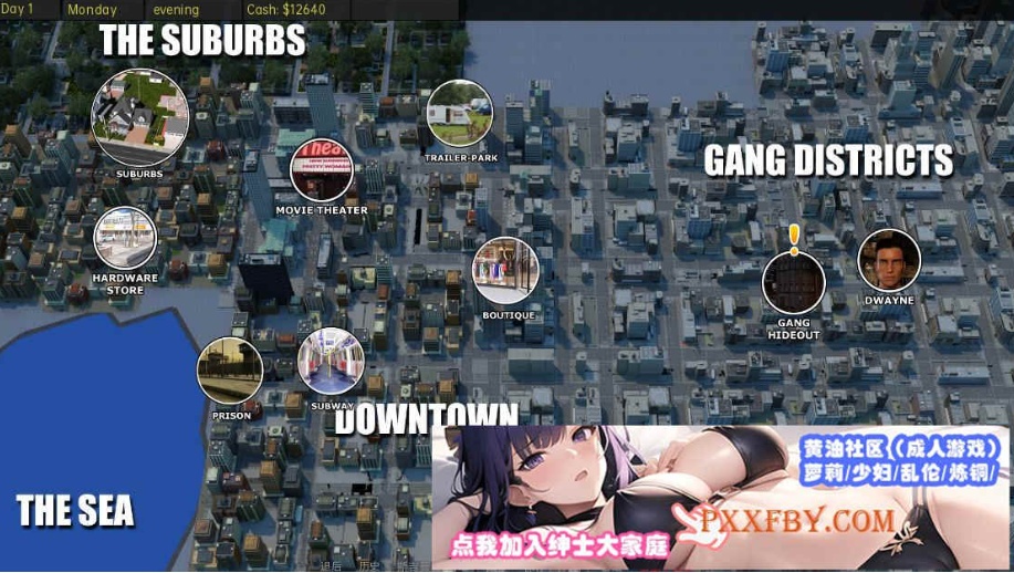 [欧美] [欧美SLG/汉化/动态]黑帮之都 V0.13e 汉化版[PC+安卓][FM/3.7G/夸克]-IS