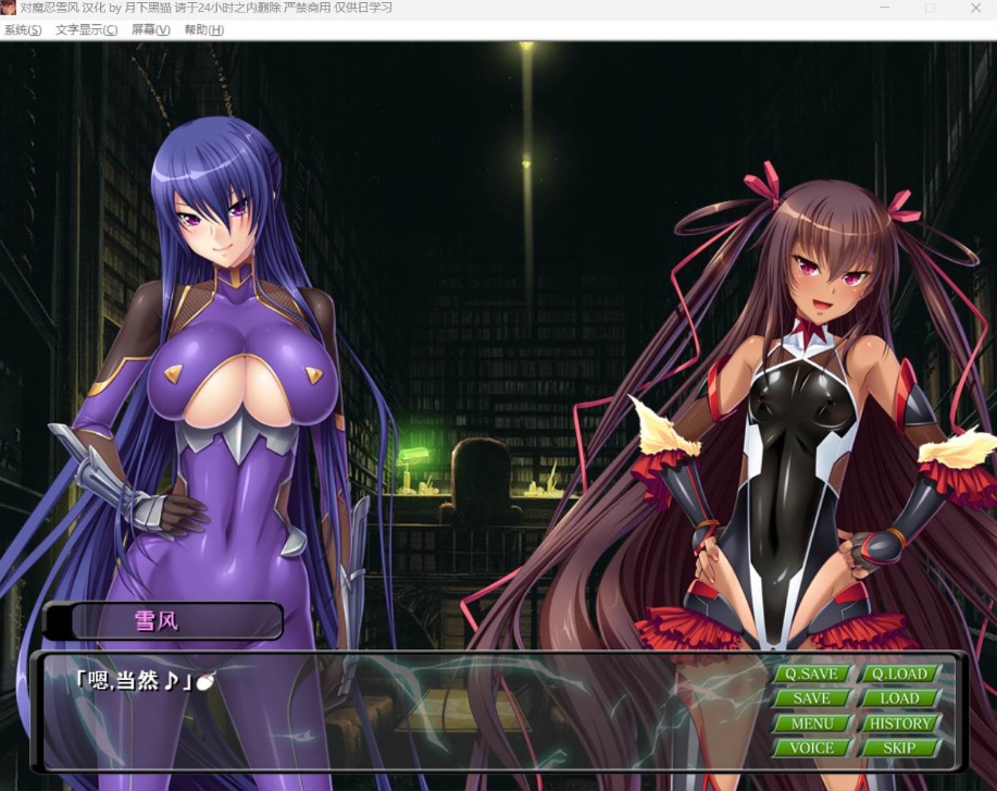 【大拔作ADV汉化全CV】对魔忍雪风【安卓+PC】AI精翻汉化版+全CG回想【新汉化900M】-IS